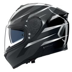 Nolan N80-8  FERVO KASK - Siyah/Antrasit/Krom Gümüş (356)