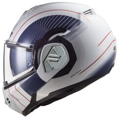 LS2 ADVANT COOPER BEYAZ-MAVİ KASK MAVI - L