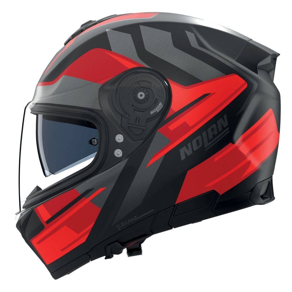 Nolan N80-8  TRITTICO KASK - Siyah/Kırmızı/Antrasit (357)