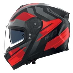 Nolan N80-8  TRITTICO KASK - Siyah/Kırmızı/Antrasit (357)