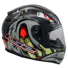 LS2 RAPID 2 SPOX GRİ-KIRMIZI KASK GRI/KIRMIZI - L