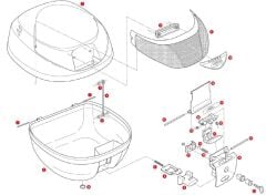 GIVI Z310 ÇANTA ALT TABLA KİLİT SACI E42-E26-E300-E30-E33-E280-E260
