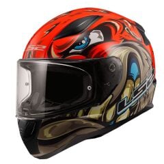 LS2 RAPID 2 SPOX KIRMIZI-GRİ KASK KIRMIZI - XS