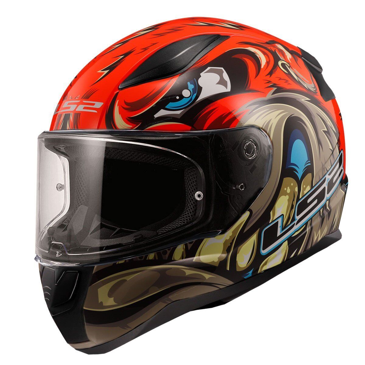 LS2 RAPID 2 SPOX KIRMIZI-GRİ KASK KIRMIZI - L