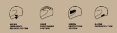 Nolan N80-8  TRITTICO KASK - Siyah/Beyaz/Antrasit (358)