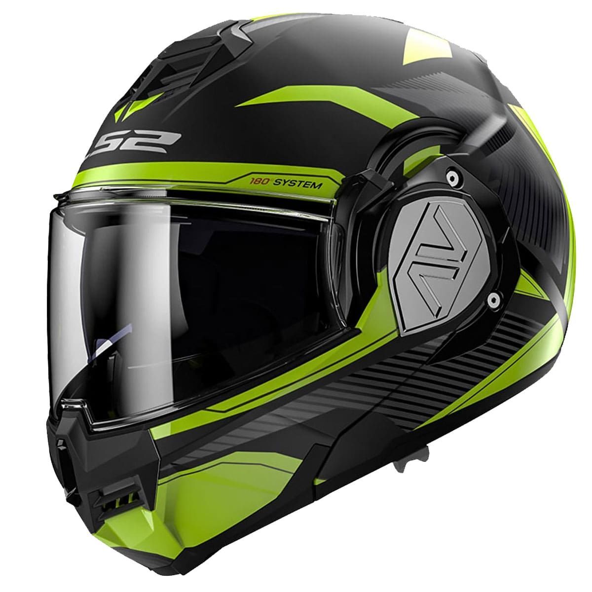 LS2 ADVANT REVO MAT SİYAH-NEON SARI KASK MAT SIYAH-NEON SARI - M