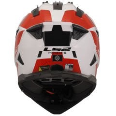LS2 PIONEER 2 HILL BEYAZ-KIRMIZI KASK