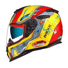 NEXX SX.100 GIGABOT KIRMIZI-SARI KASK SARI - L