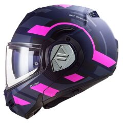 LS2 ADVANT VELUM MAT MAVİ-PEMBE KASK MAT MAVI - XS