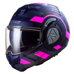 LS2 ADVANT VELUM MAT MAVİ-PEMBE KASK MAT MAVI - S