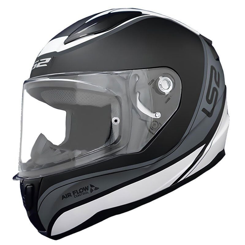 LS2 RAPID 2 DEEPER MAT BEYAZ-SİYAH KASK BEYAZ-SIYAH - XS
