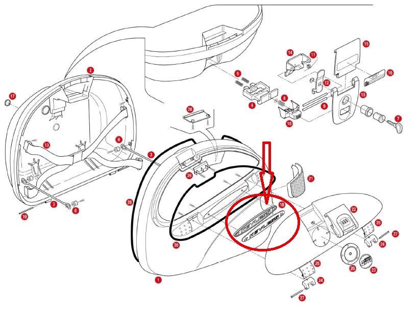 GIVI Z548 ÇANTA AMBLEM KEYLESS E41