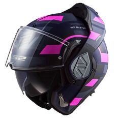LS2 ADVANT VELUM MAT MAVİ-PEMBE KASK MAT MAVI - L