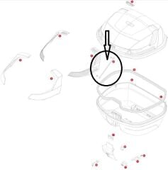 GIVI Z599 ÇANTA İÇİ TUTUCU LASTİK (TEK) V46-B47-B33-B37-TRK52-E41