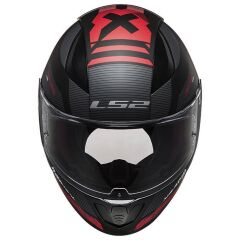 LS2 RAPID 2 XTREET MAT SİYAH-KIRMIZI KASK MAT SIYAH-KIRMIZI - M