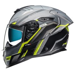 NEXX SX.100R GRIDLINE MAT GRİ-NEON SARI KASK NEON SARI - XXL