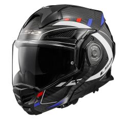 LS2 ADVANT X CARBON FUTURE BEYAZ-MAVİ-KIRMIZI KASK BEYAZ - M