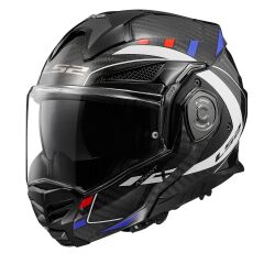 LS2 ADVANT X CARBON FUTURE BEYAZ-MAVİ-KIRMIZI KASK BEYAZ - L