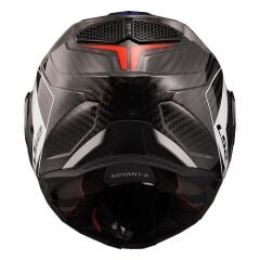 LS2 ADVANT X CARBON FUTURE BEYAZ-MAVİ-KIRMIZI KASK BEYAZ - L