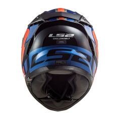 LS2 CHALLENGER GALACTIC MAVİ-TURUNCU KASK MAVI - XL