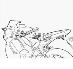 GIVI 4100KIT KAWASAKI Z 1000 SX (11-20) YAN ÇANTA TAŞIYICI BAĞLANTI KİTİ