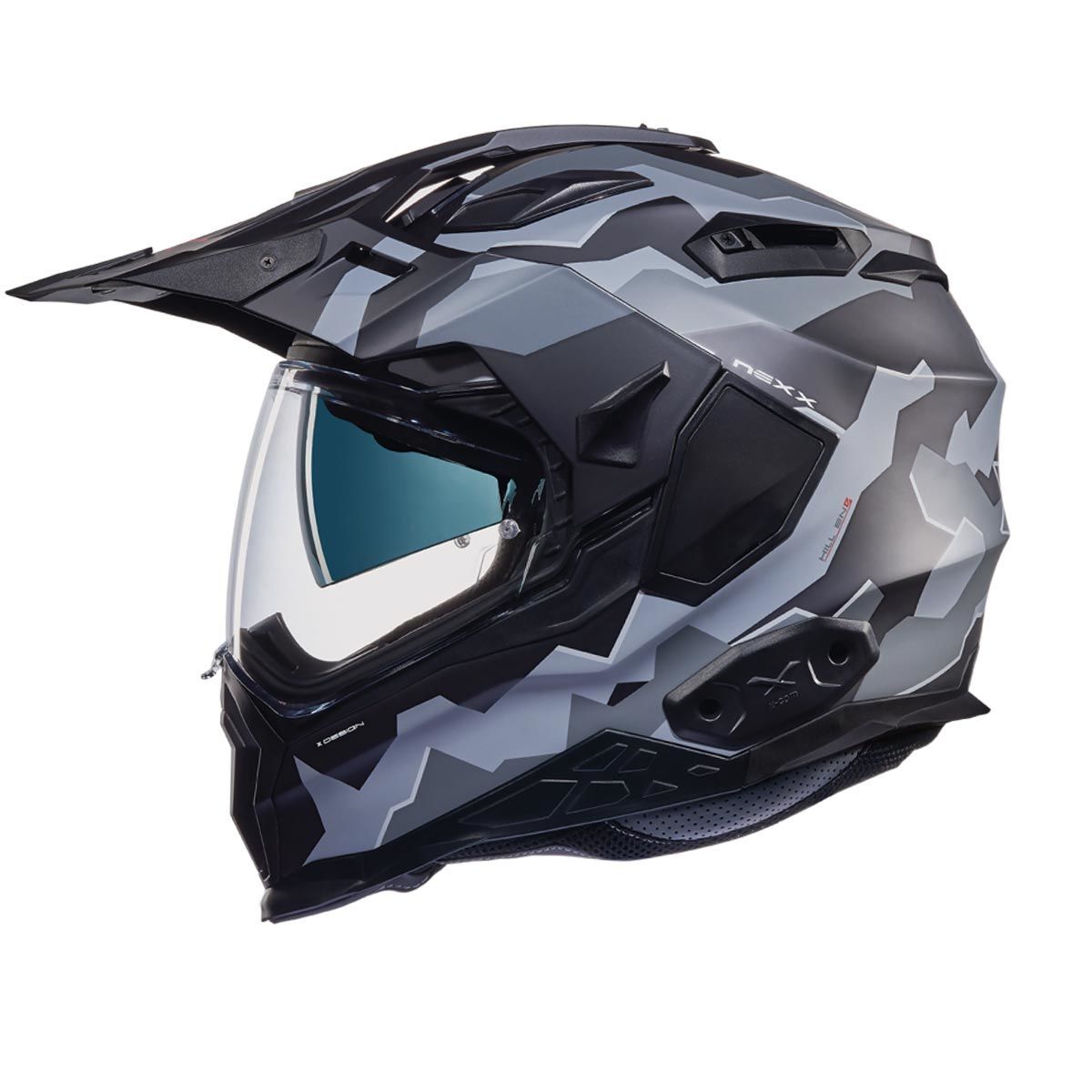 NEXX X.WED 2 HILL END MAT SİYAH-GRİ KASK SIYAH/GRI - M