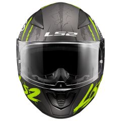 LS2 RAPID 2 RAVEN MAT SİYAH-GRİ-NEON SARI KASK MAT SIYAH-NEON SARI - XXL