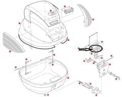 GIVI Z643NR ÇANTA KİLİT PARÇASI TRK33-V46-E370