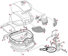 GIVI Z645CR ÇANTA TABLA DÜĞMESİ V46-TRK52-B47-B37-E470-E370-E340-TRK33