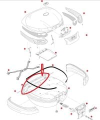 GIVI Z692N902R ÇANTA ARKA SIRT ÇITA SİYAH E55