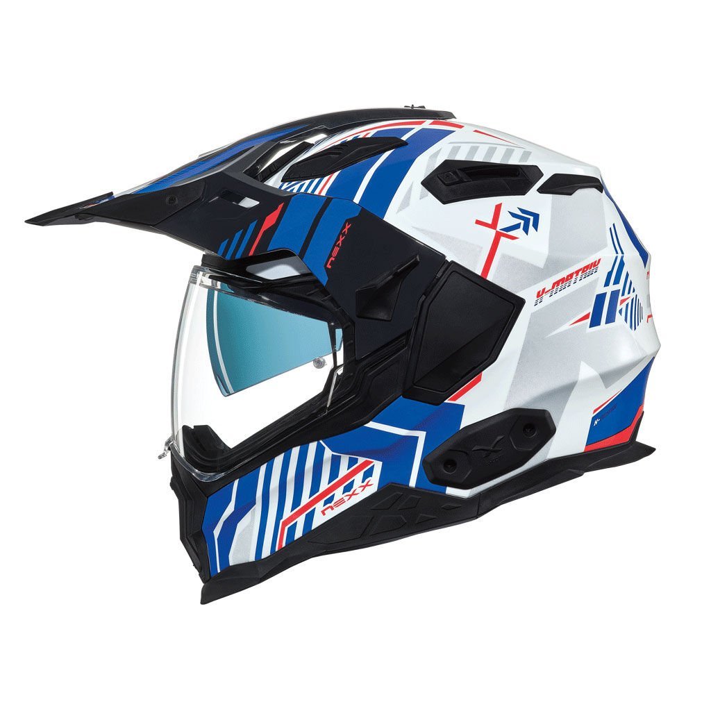 NEXX X.WED 2 WILD COUNTRY BEYAZ-MAVİ KASK