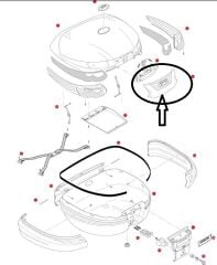 GIVI Z694FR ÇANTA ORTA REFLEKTÖRÜ SET GRİ E55