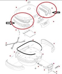 GIVI Z696R ÇANTA REFLEKTÖRÜ TAKIM E55