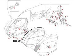 GIVI Z769 ÇANTA KAPAK CONTASI V46-V35