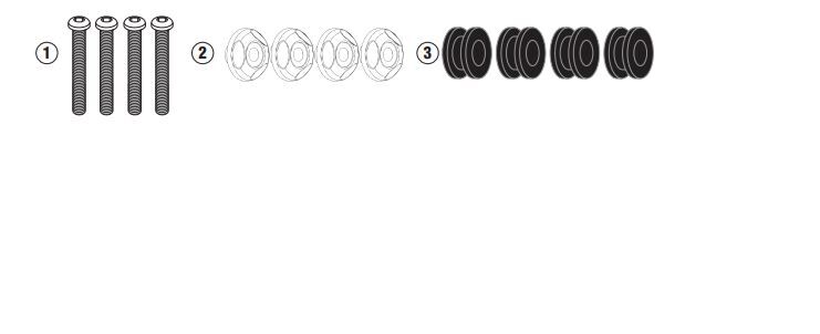 GIVI D2153KIT YAMAHA N-MAX 125-155 (21-24) RÜZGAR SİPERLİK BAĞLANTISI