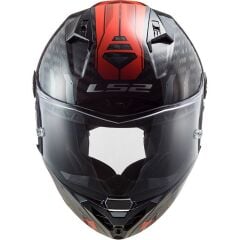 LS2 THUNDER KARBON SPUTNIK METAL KIRMIZI KASK