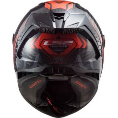 LS2 THUNDER KARBON SPUTNIK METAL KIRMIZI KASK