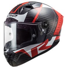 LS2 THUNDER RACING 1 KIRMIZI-BEYAZ KASK
