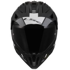 LS2 PIONEER 2 HILL MAT SİYAH-BEYAZ KASK SIYAH/BEYAZ - XXL