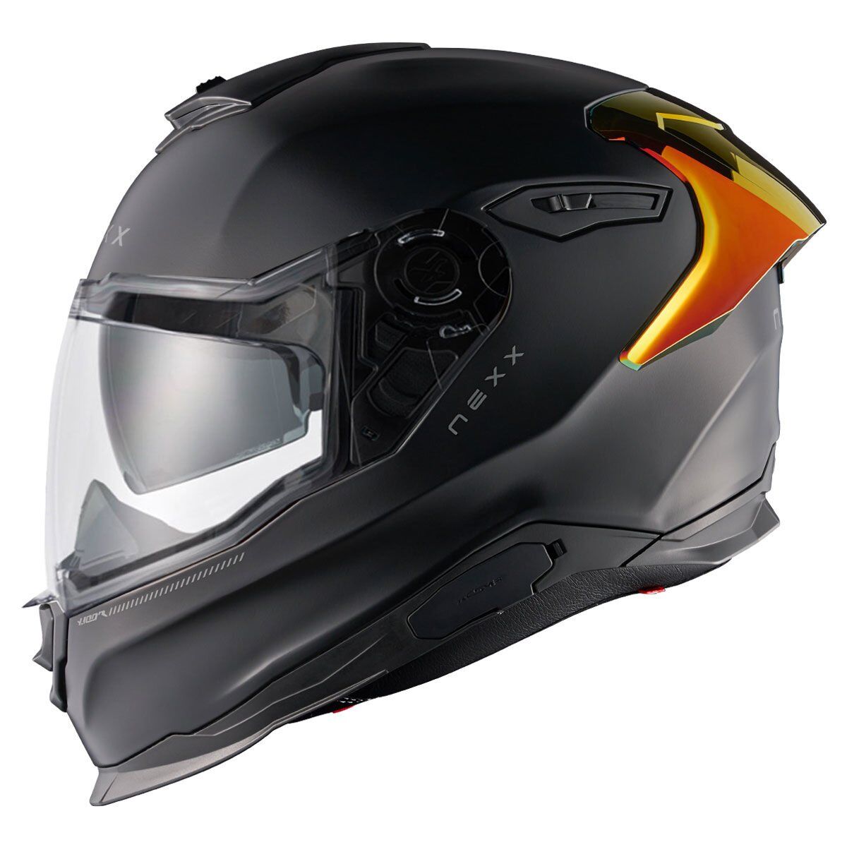 NEXX Y.100R SUBSONIC MAT SİYAH-KIRMIZI KASK