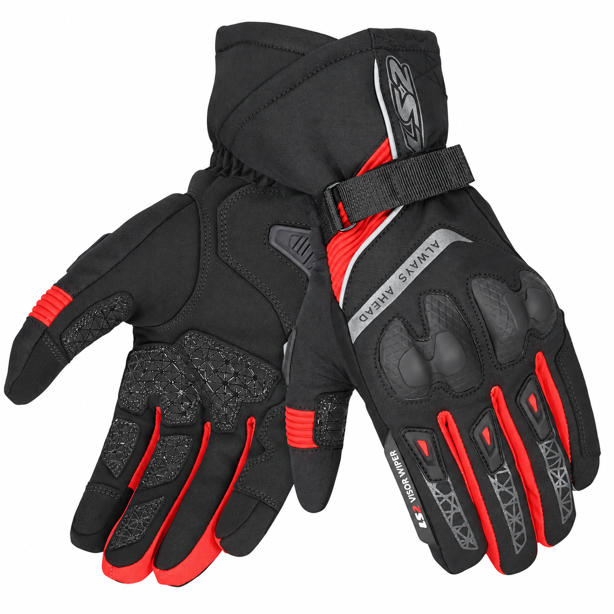 LS2 SNOW EVO H2O ELDİVEN SİYAH-KIRMIZI