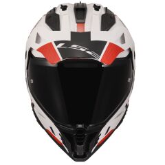 LS2 PIONEER 2 HILL BEYAZ-KIRMIZI KASK BEYAZ-KIRMIZI - L