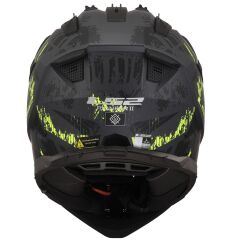 LS2 PIONEER 2 CRAZY MAT SİYAH-GRİ-NEON SARI KASK MAT SIYAH-NEON SARI - XXL