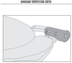KAPPA 4114KITK KAWASAKI VERSYS 650 (15-24) YAN ÇANTA TAŞIYICI BAĞLANTI KITI