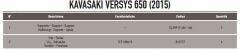 KAPPA 4114KITK KAWASAKI VERSYS 650 (15-24) YAN ÇANTA TAŞIYICI BAĞLANTI KITI