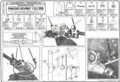 KAPPA A102A PIAGGIO BEVERLY 125-200 (01-04) RÜZGAR SİPERLİK BAĞLANTISI