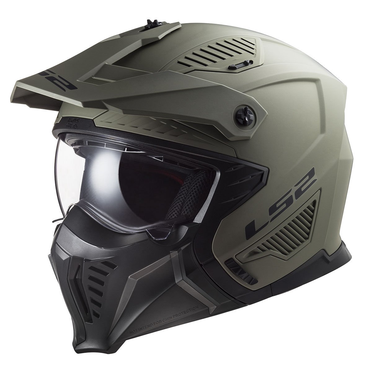 LS2 DRIFTER MAT OLIVE YEŞİL KASK