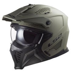 LS2 DRIFTER MAT OLIVE YEŞİL KASK