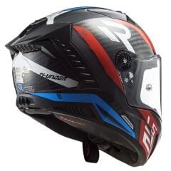 LS2 THUNDER KARBON SUPRA KIRMIZI-MAVİ KASK