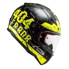 LS2 RAPID PLAYER NEON SARI-SİYAH KASK